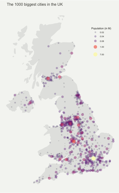 Google Maps Bubble Chart